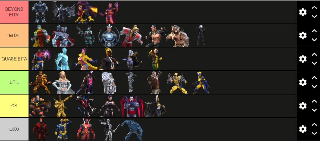 tier list mutantes