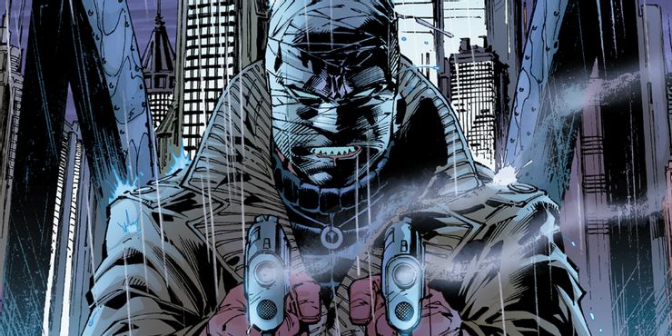 Hush firing his pistols in the Batman Hush story